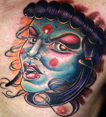 Looking for unique Sean Herman Tattoos?  death mask fun